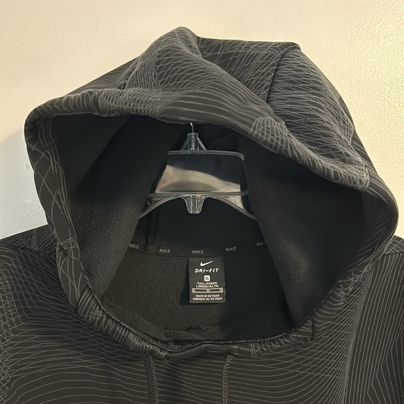 Nike Dri-Fit black hoodie size XL. Fleece like polyester - Picture 2 of 13
